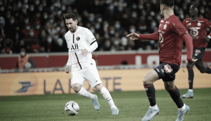 Messi e Mbappé marcam em goleada do PSG contra o Lille fora de casa