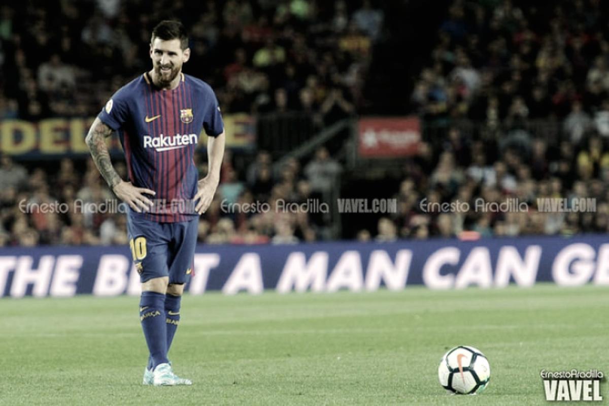 Messi y Bardhi, dos especialistas a balón parado