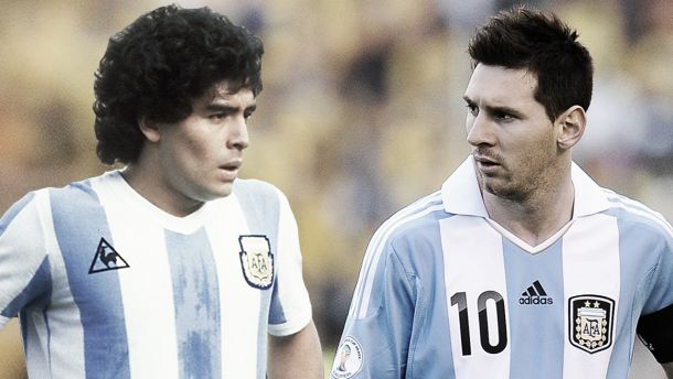 Messi "se hartó" de Maradona