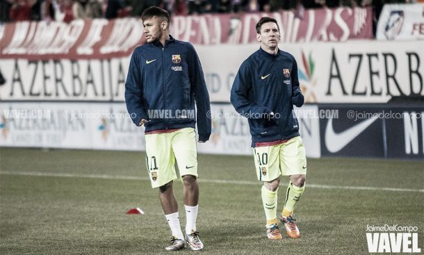 Messi y Neymar consiguen elevar al Barcelona