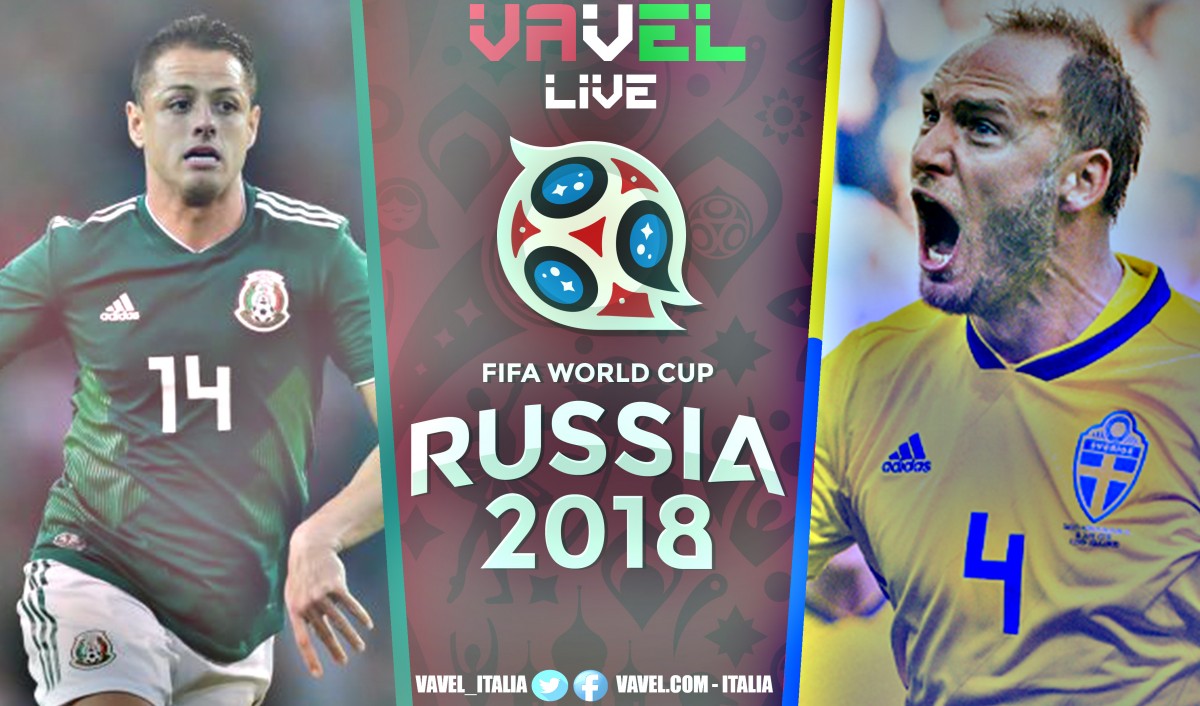 Risultato Messico - Svezia in diretta, LIVE Mondiale Russia 2018 - Augustinsson, Granqvist (r), Alvarez (og)! (0-3)