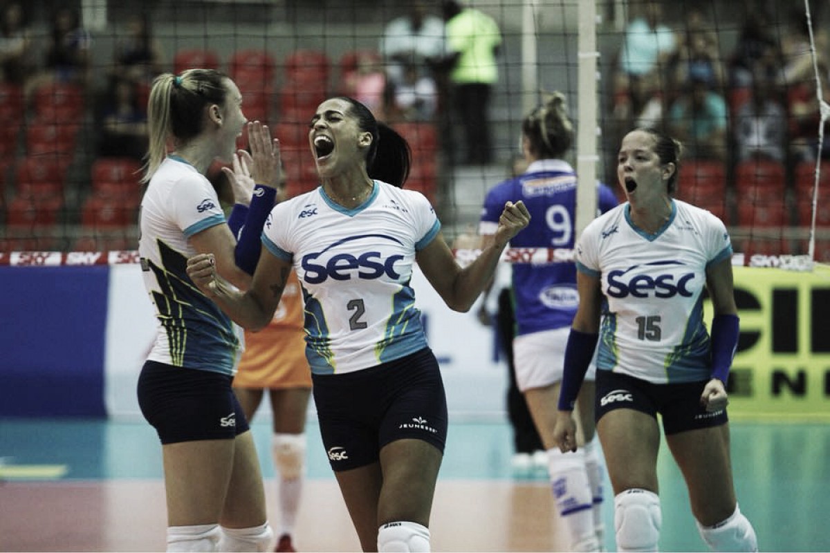 Arrasador, Sesc-RJ se impõe e vence Camponesa/Minas pela semifinal da Superliga Feminina Arrasador, Sesc-RJ se impõe e vence Camponesa/Minas pela semifinal da Superliga Feminina