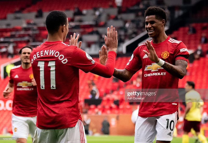 Manchester United 3-1 Burnley: Greenwood double gives United home victory