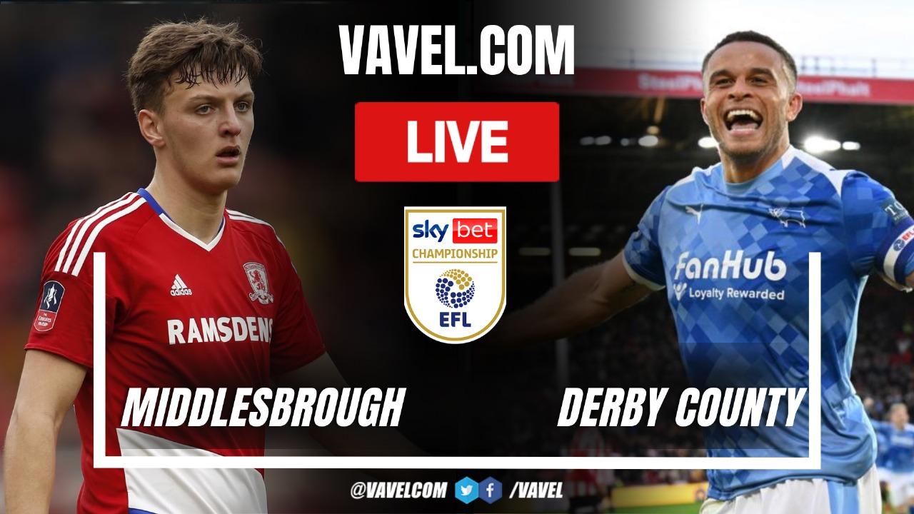 Highlights and goals of Middlesbrough 2-1 Derby County in EFL Championship Match
