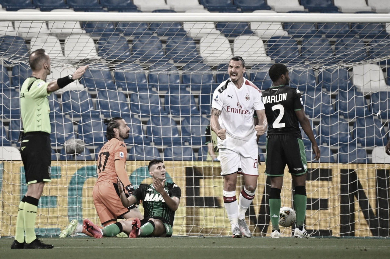 Ibrahimovic marca dois, Milan bate Sassuolo e embala nono jogo sem derrota