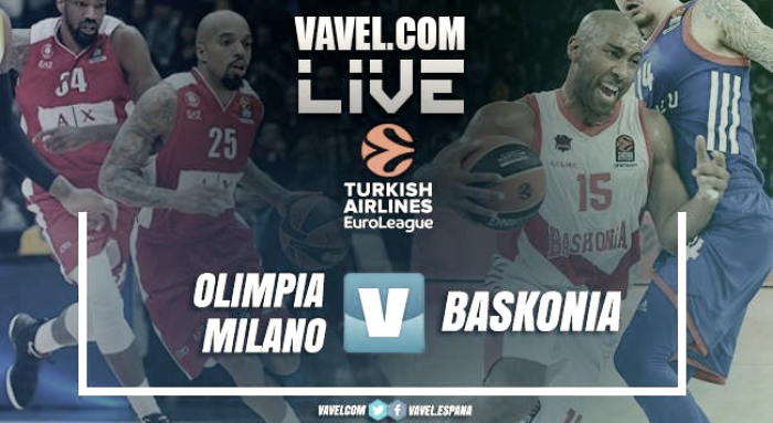 Euroliga en vivo: Armani Exchange Olimpia Milan vs Baskonia en directo online (92-85)