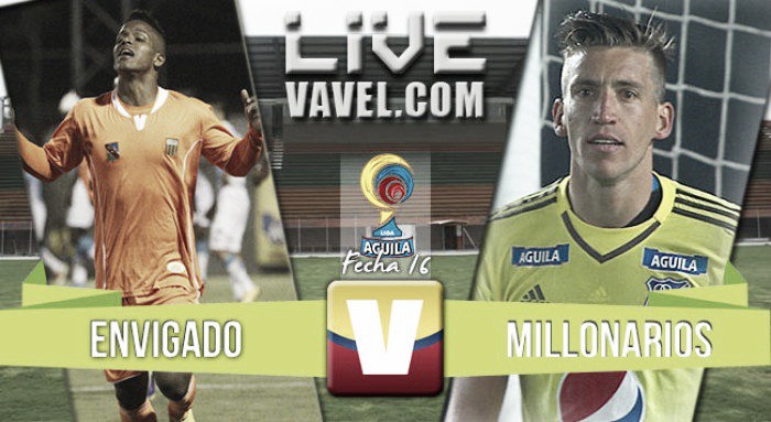 Resultado final: Envigado - Millonarios por Liga Águila 2016 (2-0) Resultado final: Envigado - Millonarios por Liga Águila 2016 (2-0)