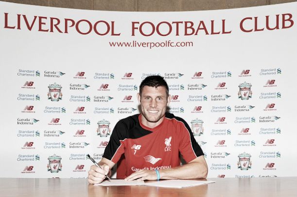 James Milner officially unveiled as Liverpool's new number seven