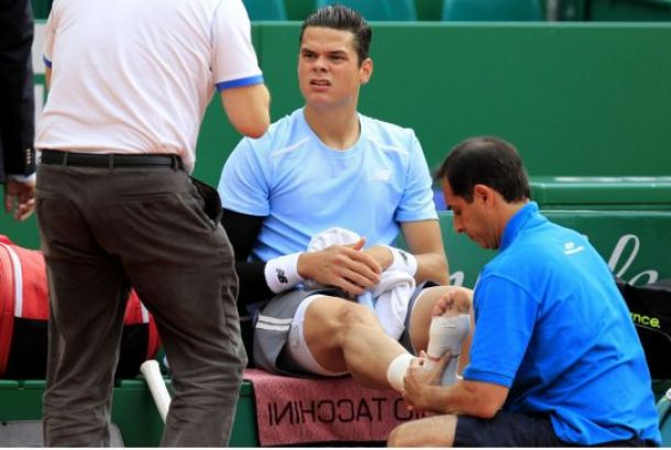 A Disappointing End In Monte Carlo For Raonic, Retiring With A Foot Injury