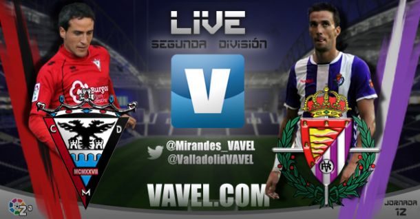 Resultado CD Mirandés - Real Valladolid en la Liga Adelante 2015 (0-0)