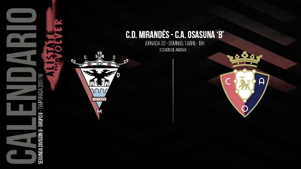 Previa Mirandés - Osasuna B: tres puntos importantes en juego