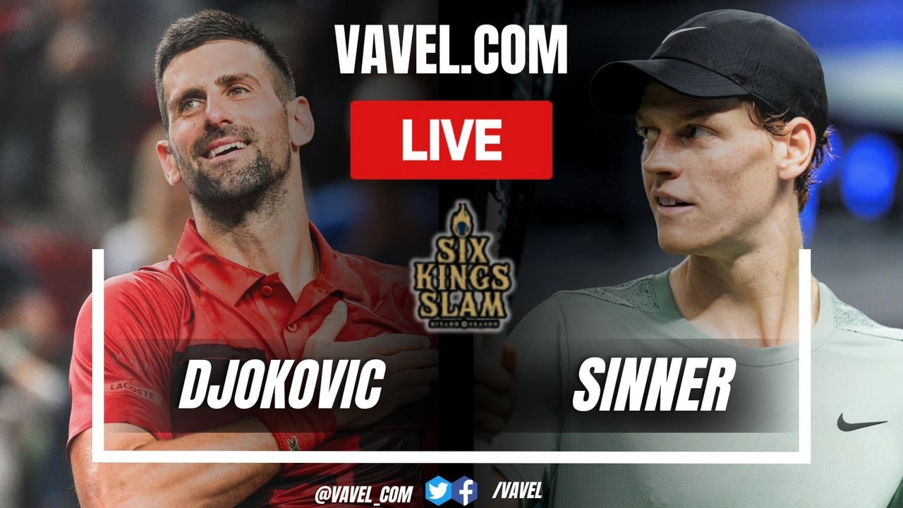 Novak Djokovic vs. Jannik Sinner LIVE score updates (1-1) | October 17, 2024