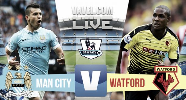 Manchester City - Watford live result and EPL scores 2015 (2-0)