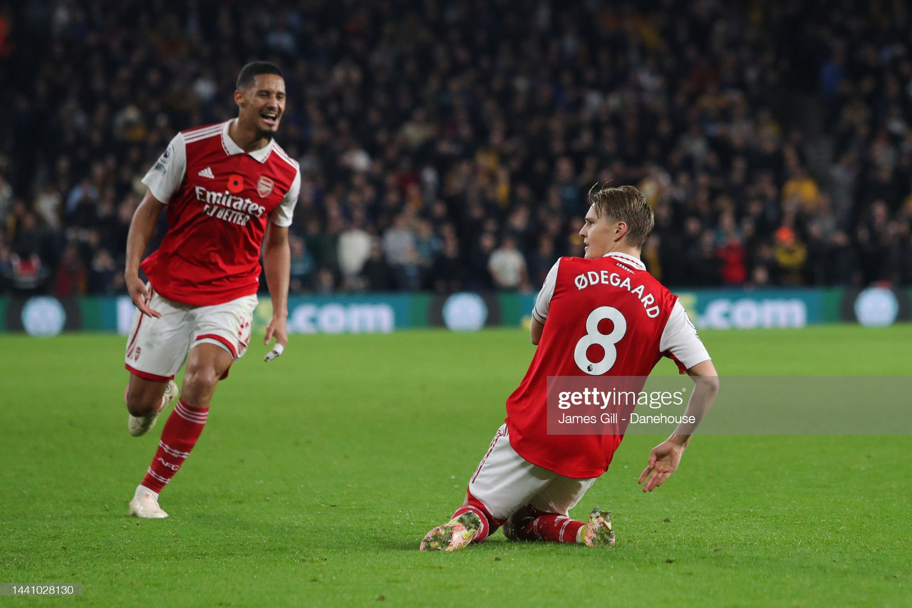 Wolverhampton Wanderers 0-2 Arsenal: Martin Odegaard at the double as Gunners extend Premier League lead