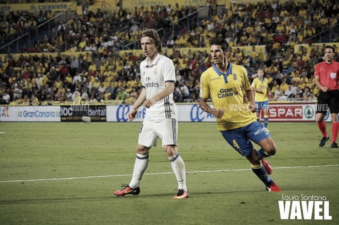 Luka Modric, elegido como el mejor del Las Palmas - Real Madrid