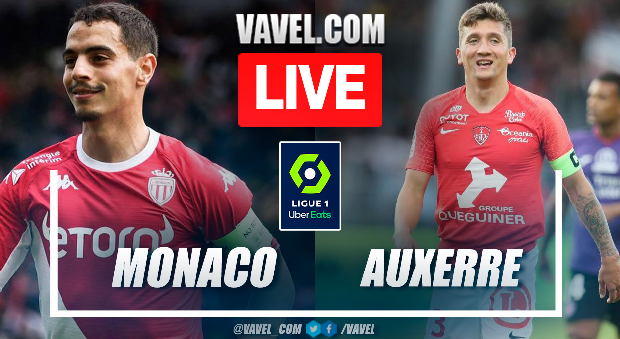 Summary and goals of Monaco 3-2 Auxerre in Ligue 1