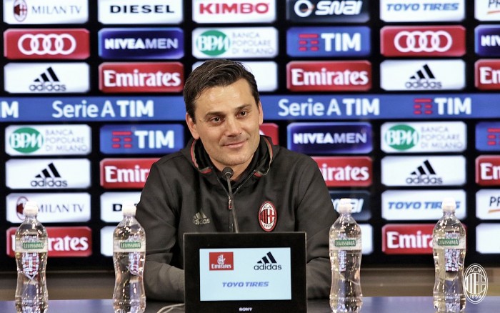 Milan, Montella in conferenza stampa: "Abbiamo assorbito la sconfitta; Pasalic lo comprerei".