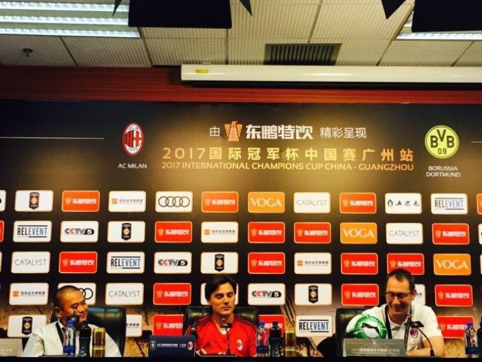Il Milan è arrivato in Cina, Montella: "La società sta facendo qualcosa di straordinario"