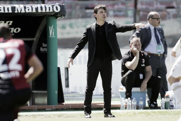 Milan, Montella: "Obiettivo Champions League la prossima stagione"