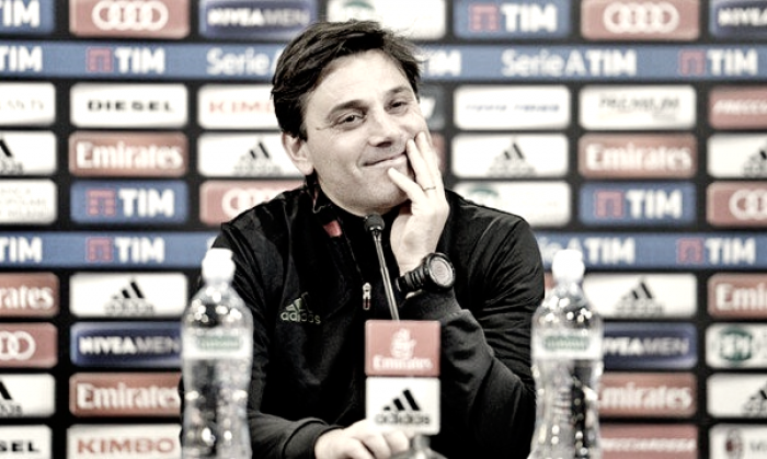 Milan, Montella: "Voglio che il Milan mi stupisca, vivo questa sfida come un derby."