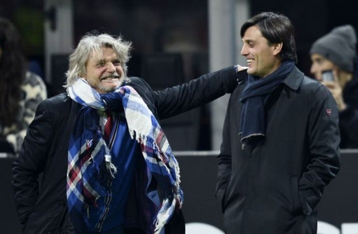 Sampdoria, Ferrero: "Farò due o tre regalini a Montella. 2016? Derby e Europa"