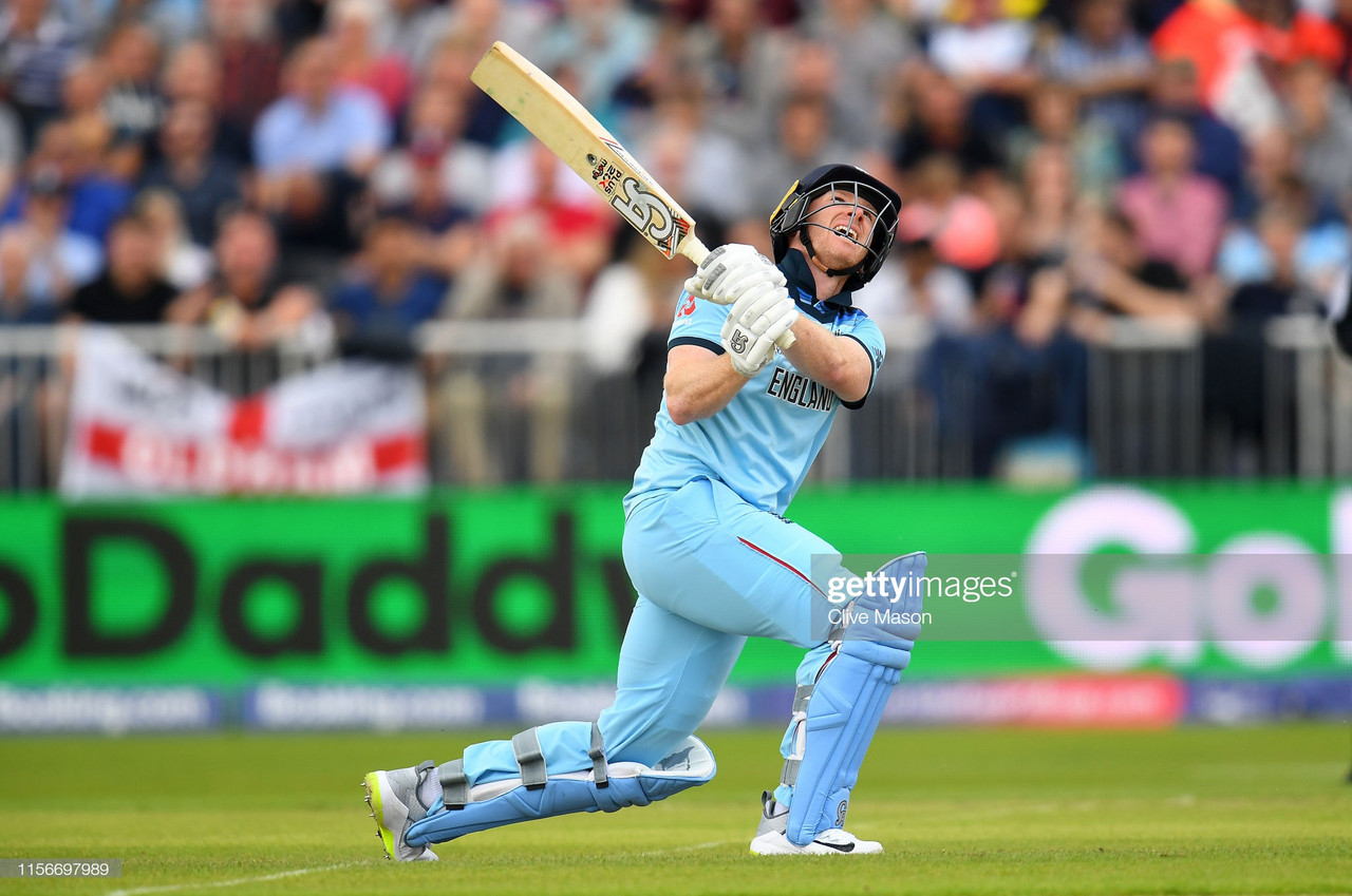2019 Cricket World Cup: Eoin Morgan powers England to
victory with record innings against Afghanistan

