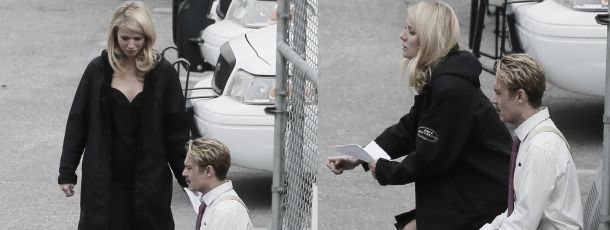 Gwyneth Paltrow y Johnny Depp en el set de la nueva 'Mortdecai'