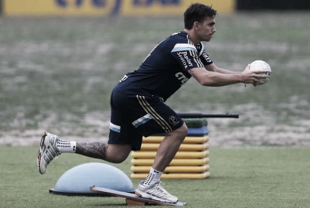Determinado, Mouche volta aos treinamentos e exalta torcida do Palmeiras