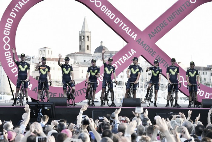 Giro de Italia 2017: Movistar Team, a la conquista del territorio enemigo