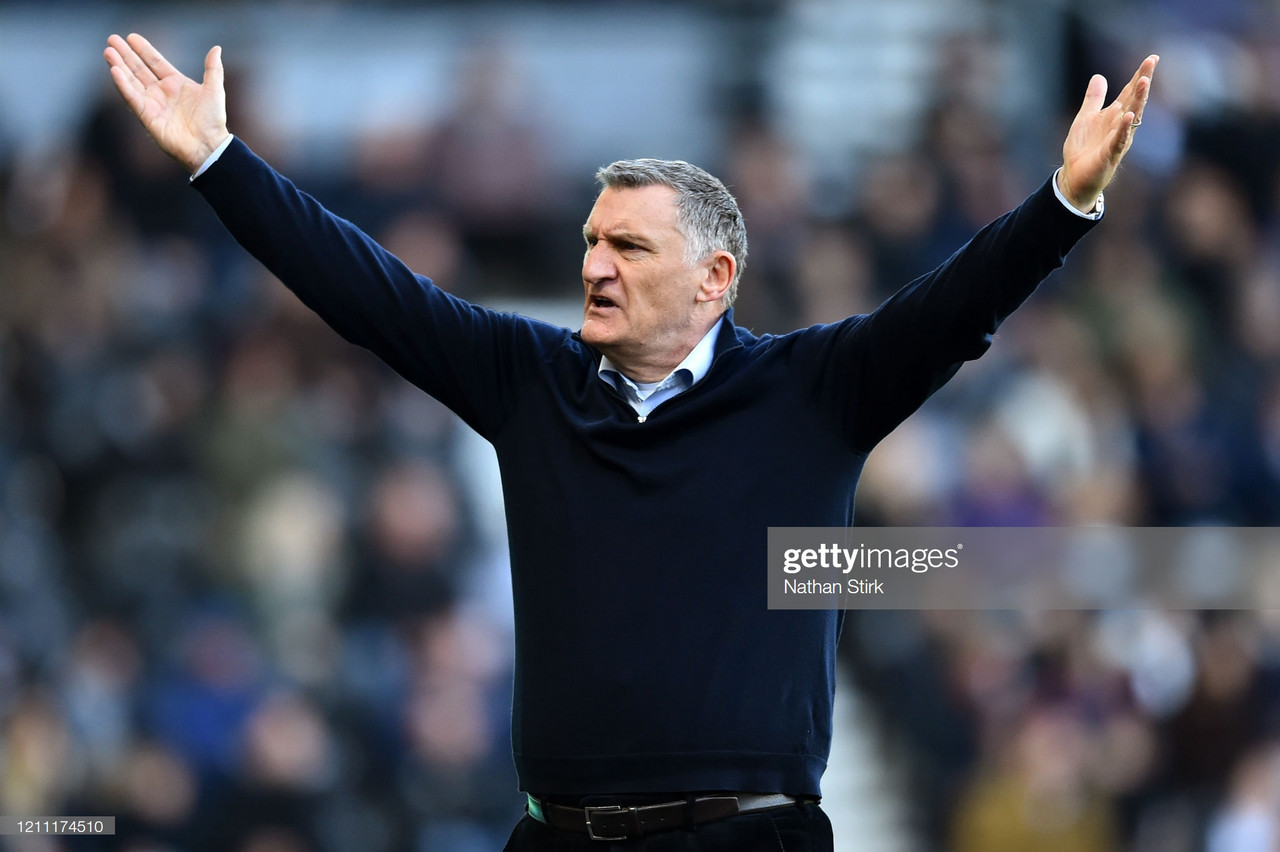 Tony Mowbray admits 'Derby were better' than his side after 3-0 defeat and opportunity to move into play-off places missed