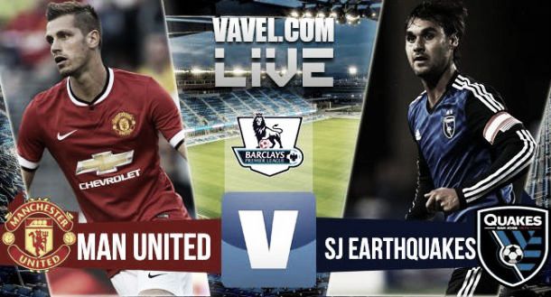 San Jose Earthquakes - Manchester United Score Live (1-3)
