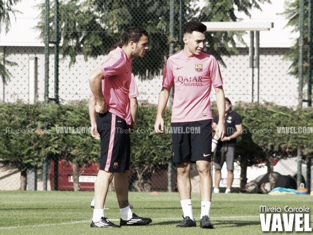 Entrenamiento del Barcelona con la mirada puesta en el Eibar Entrenamiento del Barcelona con la mirada puesta en el Eibar