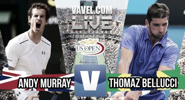 US Open 2015 - Andy Murray bt. Thomaz Bellucci: As it happened