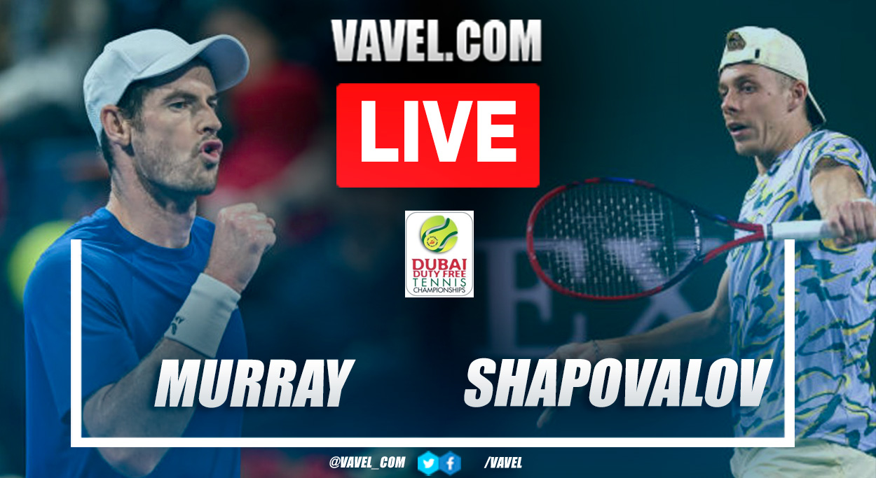 Highlights and points of the Murray 2-1 Shapavalov at ATP Dubai