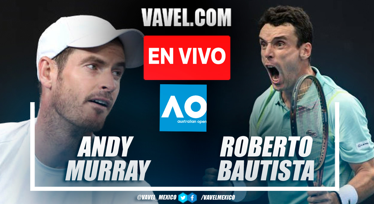 Resumen y mejores puntos del Andy Murray 1-3 Roberto Bautista en Open de Australia