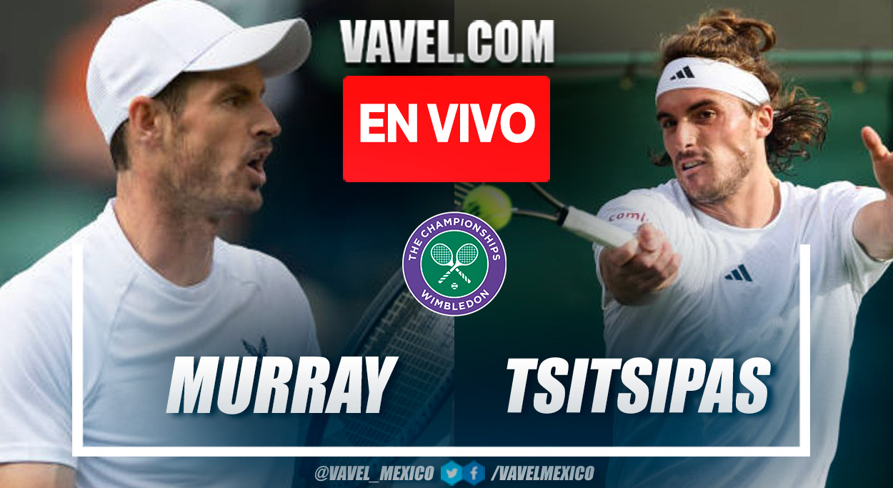 Resumen y puntos del Murray 2-3 Tsitsipas en Wimbledon 2023