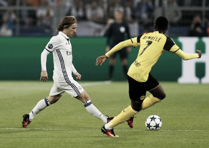 Luka Modric, elegido como mejor jugador del Borussia Dortmund - Real Madrid