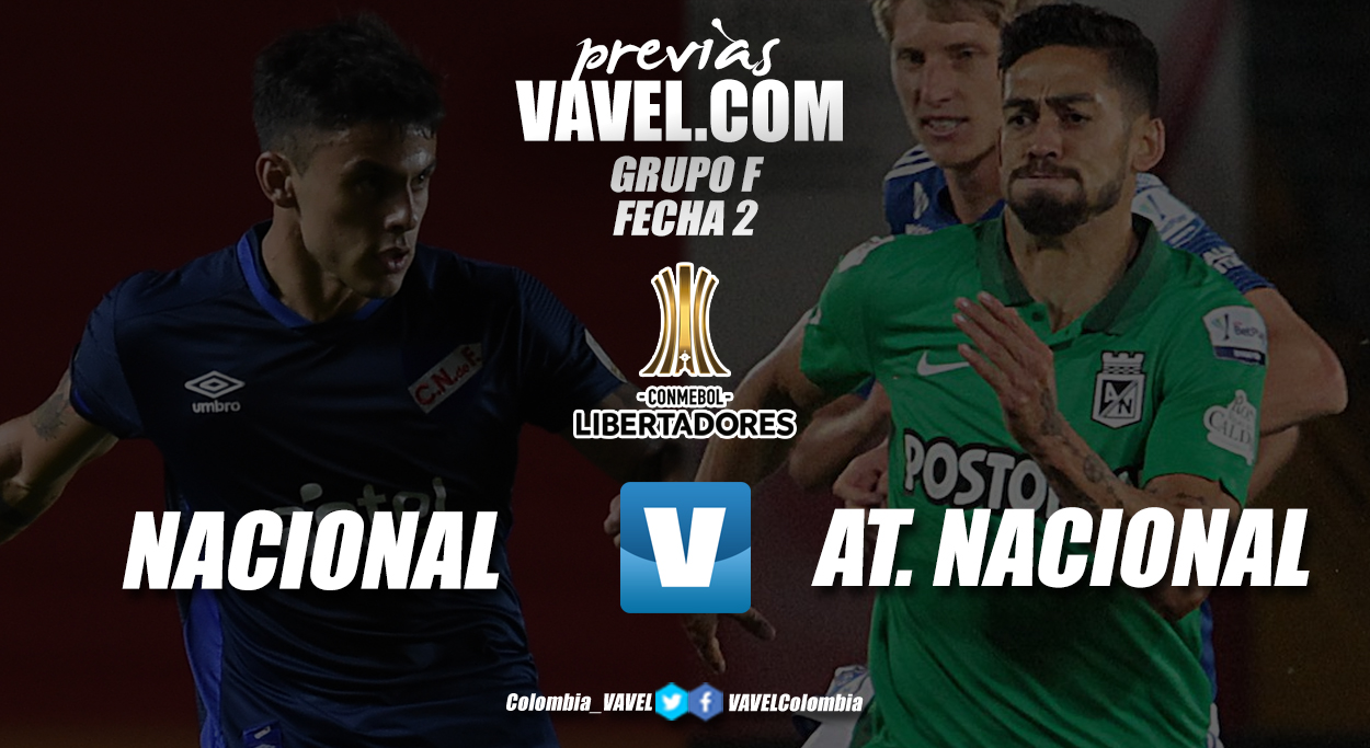 Previa Club Nacional vs. Atlético Nacional: se juega la
segunda fecha de la Copa Libertadores Previa Club Nacional vs. Atlético Nacional: se juega la
segunda fecha de la Copa Libertadores