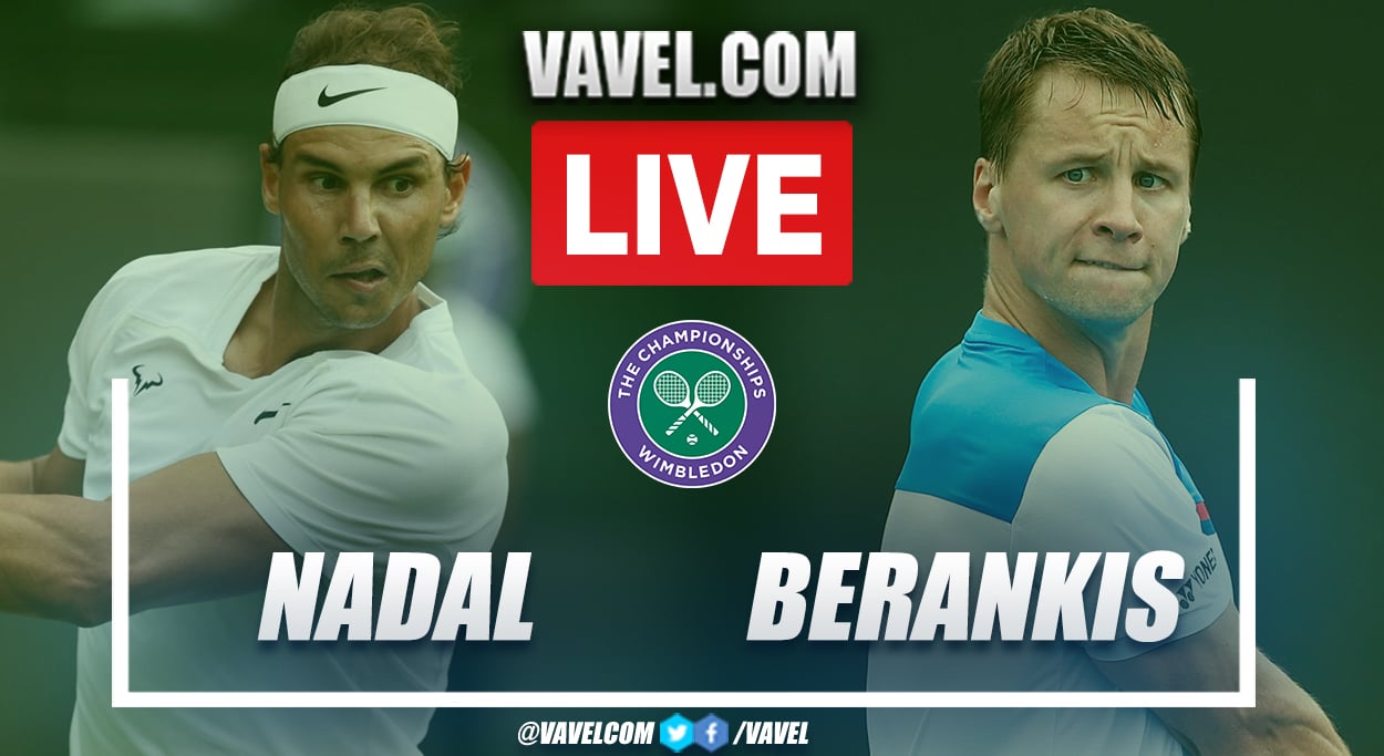 Summary and highlights of Nadal 3-1 Berankis in Wimbledon 