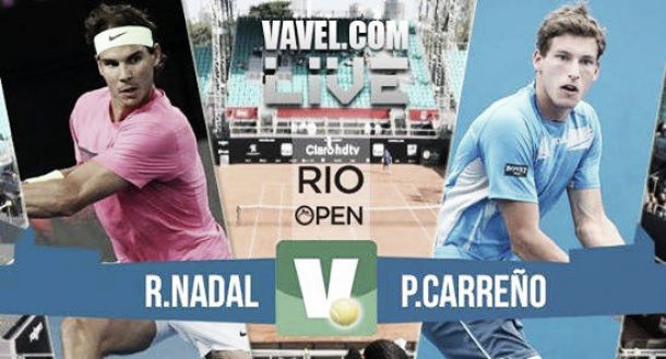 Resultado Rafa Nadal - Pablo Carreño en el Rio de Janeiro Open 2015