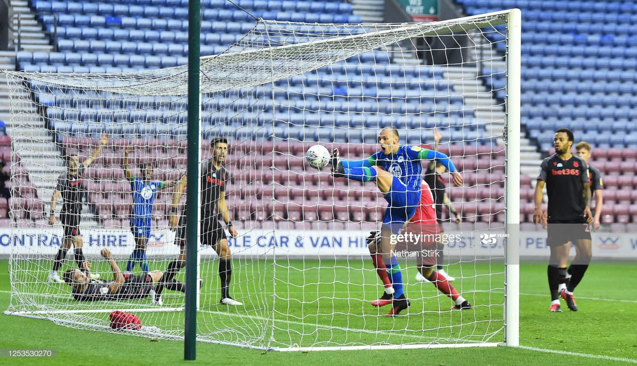 Wigan Athletic 3-0 Stoke City: Naismith double edges Latics closer to survival 