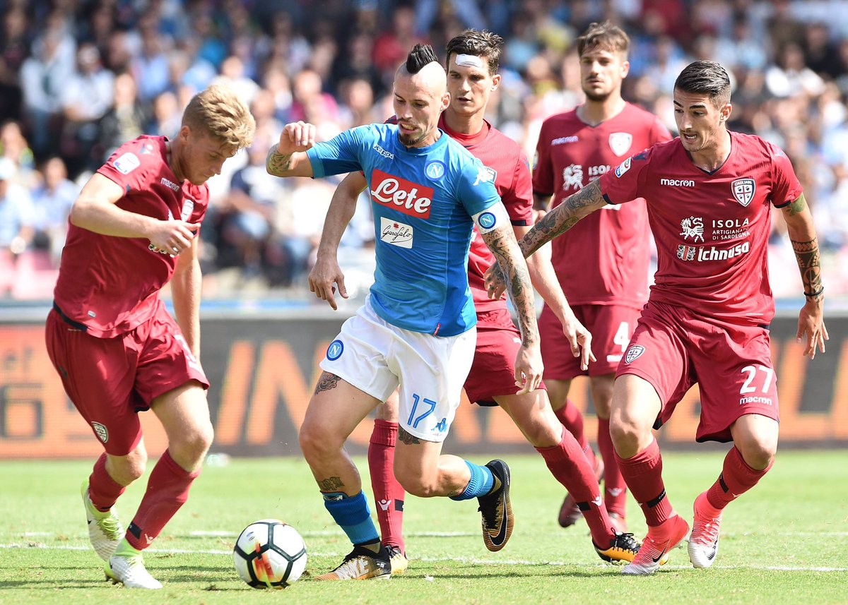 Serie A, le formazioni ufficiali di Cagliari - Napoli