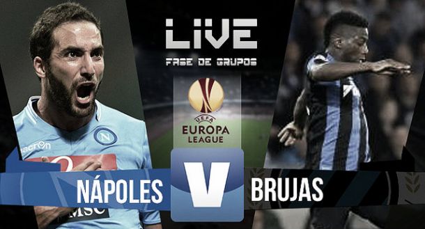 Resultado Nápoles - Brujas en la Europa League 2015 (5-0)