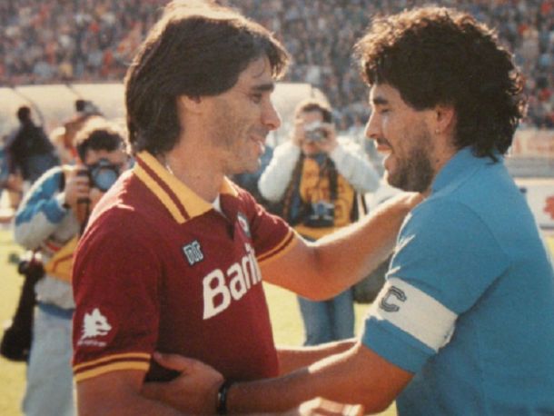 Roma - Napoli, storie di gesti e scudetti persi