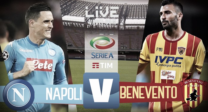Napoli - Benevento in diretta, LIVE Serie A 2017/18 (6-0): Allan, Insigne, Mertens x3 e Callejon!