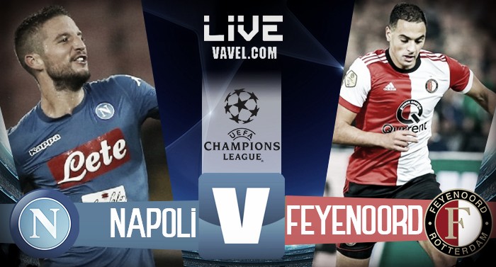 Live Napoli - Feyenoord, diretta Champions League 2017/18 (3-1) Il trio delle meraviglie colpisce!