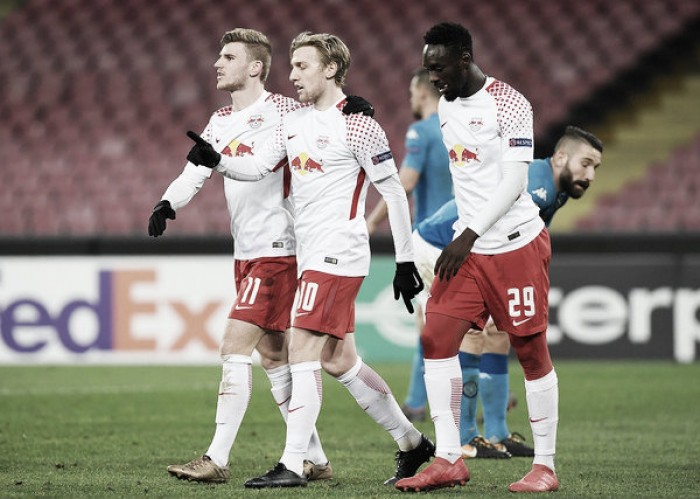 El Leipzig deja muy de cara la eliminatoria ante el Napoli