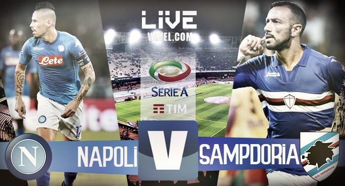 Napoli - Sampdoria in diretta, LIVE Serie A 2017/18 (3-2): decide Hamsik, Napoli solo al comando!