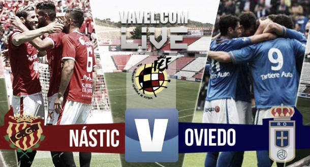 Resultado Gimnàstic de Tarragona - Real Oviedo en playoffs Segunda B 2015 (2-1)