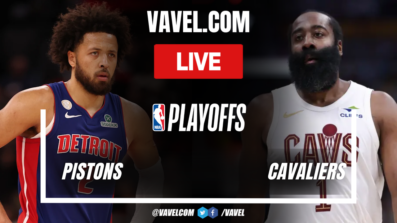 Detroit Pistons vs Cleveland Cavaliers LIVE Score Updates in NBA Playoffs Game